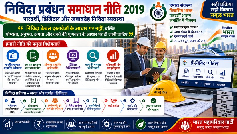 निविदा प्रबंधन समाधान नीति 2019